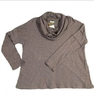 Chalet et Ceci Cowl Neck Kristin Tunic Long Sleeve Coco/Mushroom L